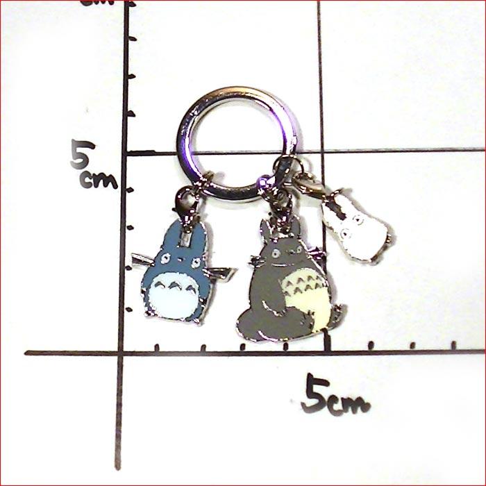 となりのトトロ 3連キーホルダー 金属製 キーリング かわいい （大トトロ・中トトロ・小トトロ) 0120-06　プレゼント ギフト | スタジオジブリ | 06