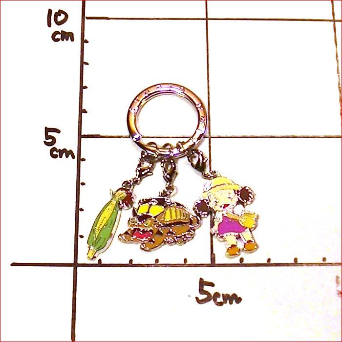 となりのトトロ 3連キーホルダー 金属製 キーリング かわいい （ネコバス メイちゃん トウモロコシ) 0120-07　プレゼント ギフト | スタジオジブリ | 06