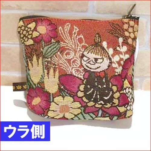 リトルミイ 化粧ポーチ 花と一緒に  ムーミン MOOMIN　リトルミィ　コスメケース　ダークオレンジ 花と一緒 0121-47 | MOOMIN | 02