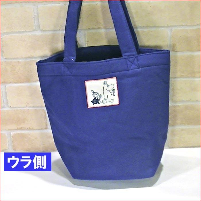 MOOMIN ムーミン　トートバッグ うしろ姿のリトルミイ　「ネイビーガーデン」　 ミニバッグ・紺色 0121-87 | MOOMIN | 02