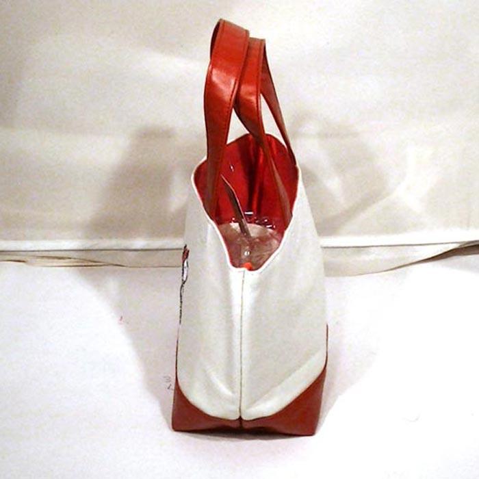 スヌーピー＆チャーリーブラウン クロスステッチ刺繍入り  帆布＆合成皮革 トートバッグ・ゴルフプレーヤー 0219-34　プレゼント ギフト | SNOOPY | 03