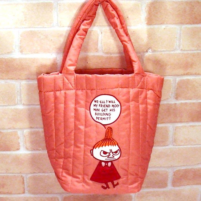 ムーミン リトルミィ トートバッグ（M) MOOMIN リトルミイ  北欧キャラクター 手提げバッグ キルティングバッグ 0221-73　プレゼント ギフト | MOOMIN