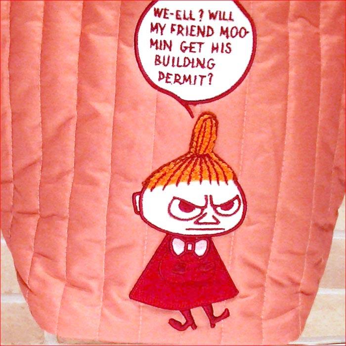 ムーミン リトルミィ トートバッグ（M) MOOMIN リトルミイ  北欧キャラクター 手提げバッグ キルティングバッグ 0221-73　プレゼント ギフト | MOOMIN | 01