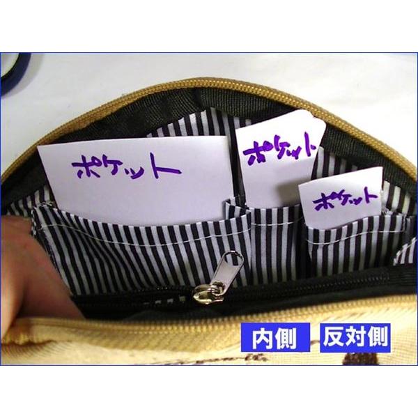 シェル型 花柄 化粧ポーチ・ベージュ　（1870円⇒特価）　 0313-05 | kusuguru | 07