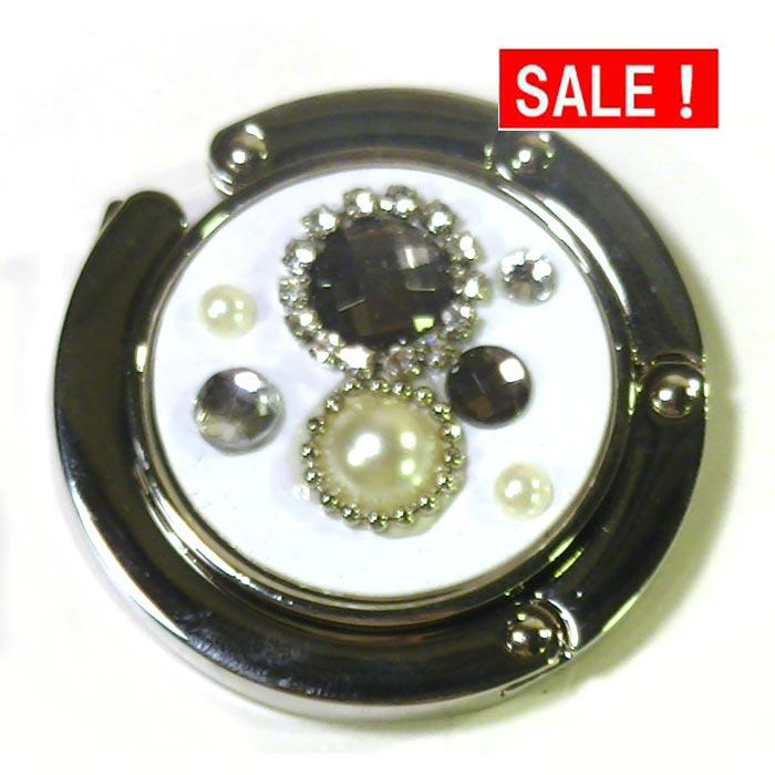 バッグハンガー＆傘立て 外食の時、テーブルに掛ける おしゃれな便利グッズ  ブラック＆ホワイト　（1980円⇒特価） 0315-62 | ブランド登録なし