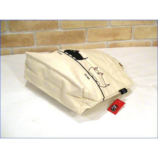 トートバッグ 小サイズ 猫柄 キャンバストート ミニトート ランチトート 布バッグ 綿 コットン かばん 手提げ 猫雑貨・行列 0316-12 | にゃん屋 | 06