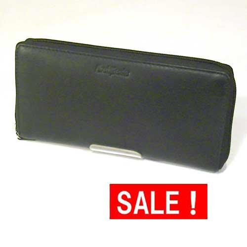 ラウンドファスナー　長財布 長札入れ　男性向き さいふ サイフ・ブラック 　（3300円⇒特価）　0326-10 | ブランド登録なし