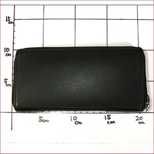 ラウンドファスナー　長財布 長札入れ　男性向き さいふ サイフ・ブラック 　（3300円⇒特価）　0326-10 | ブランド登録なし | 06