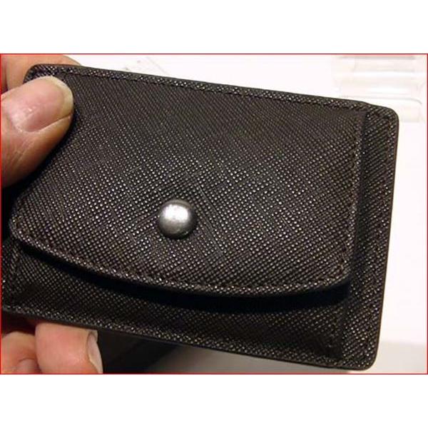 牛革 コインケース ＆ カードケース パスケース お札ホルダー ダークブラウン　（4400円⇒特価）　 0326-14 | ブランド登録なし | 01