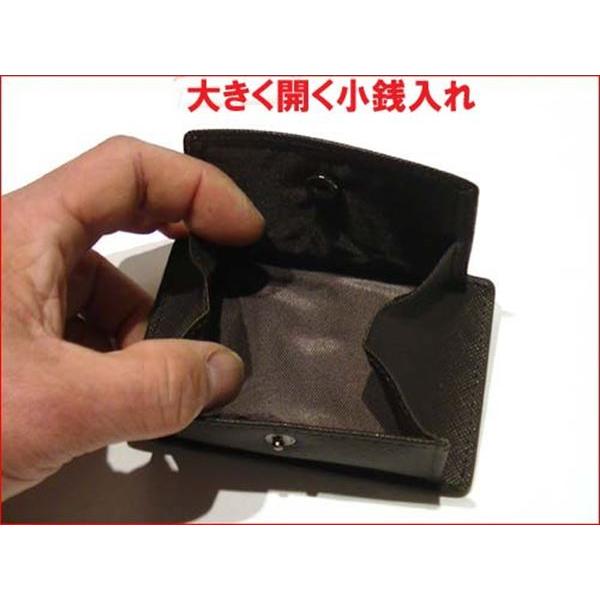 牛革 コインケース ＆ カードケース パスケース お札ホルダー ダークブラウン　（4400円⇒特価）　 0326-14 | ブランド登録なし | 02
