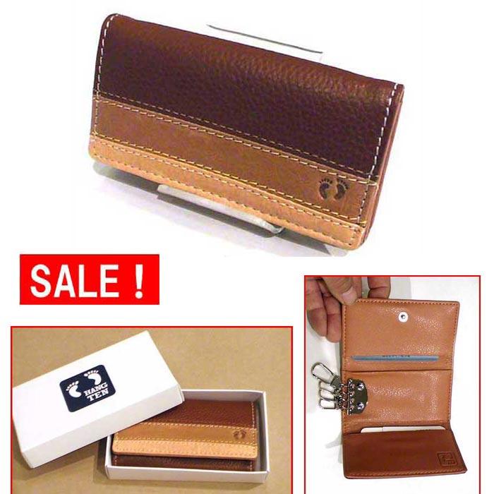 キーケース　（4350円⇒特価）　　ハンテン HANG TEN キーケース　ブラウン＆ベージュ 0326-70 | HANGTEN