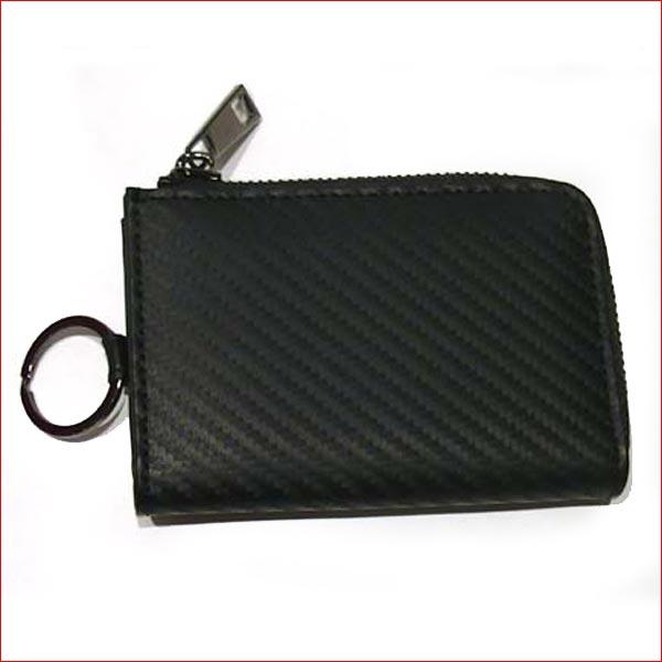 キーケース　（5060円⇒特価）　　LUSSO 牛革 キーケース 6連　と　大きなキーホルダー が１個　ブラック 0326-76 | ブランド登録なし | 01