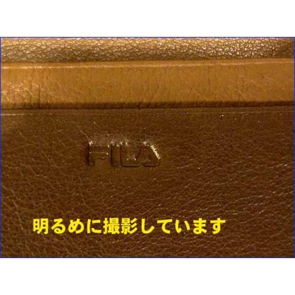 牛革　名刺入れ　（4950円⇒特価）　　FILA フィラ・ダークブラウン 0327-92 | FILA | 05