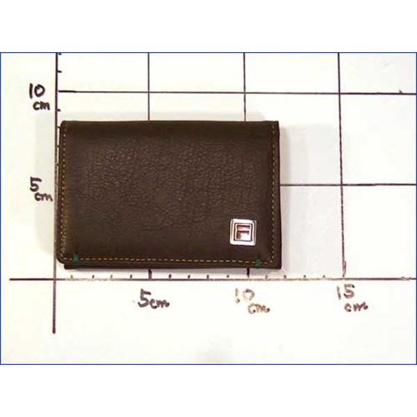 牛革　名刺入れ　（4950円⇒特価）　　FILA フィラ・ダークブラウン 0327-92 | FILA | 08