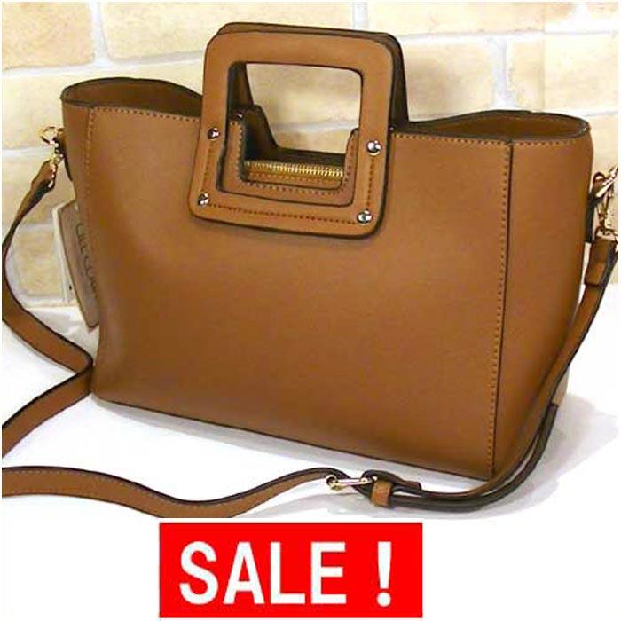 ショルダーバッグ＆手提げバッグ 兼用 合成皮革　２ＷＡＹ　バッグ・キャメル 0328-26　プレゼント ギフト | ブランド登録なし