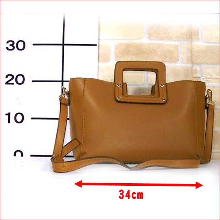 ショルダーバッグ＆手提げバッグ 兼用 合成皮革　２ＷＡＹ　バッグ・キャメル 0328-26　プレゼント ギフト | ブランド登録なし | 07