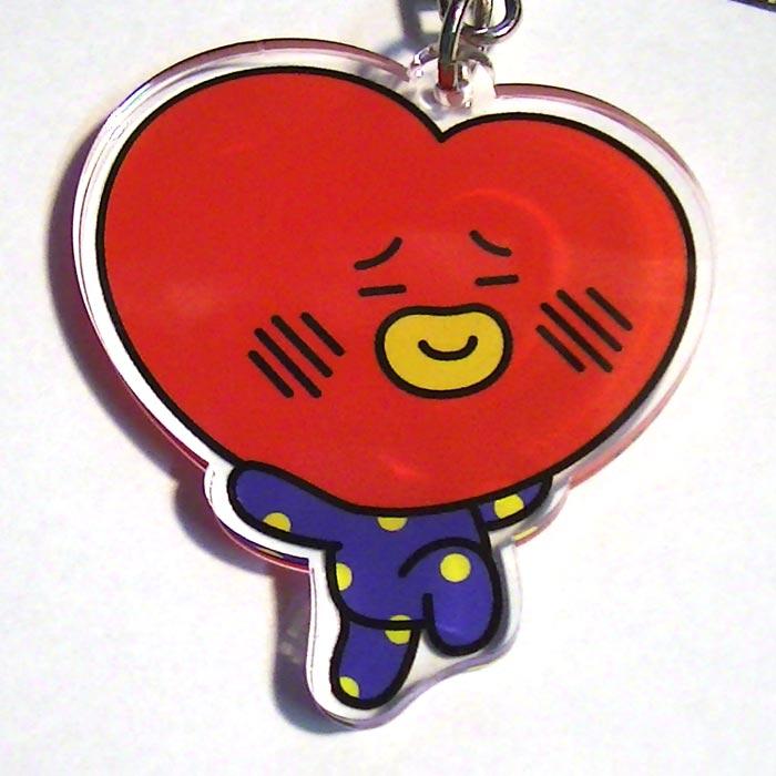 BT21 ビーティーイシビル BTS アクリルキーホルダー　BT21 キーリング レッド 0328-35 | BT21 | 01