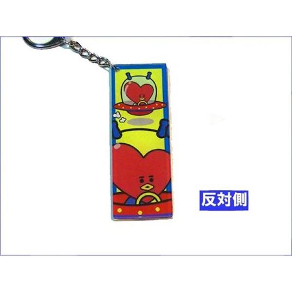 BT21 ビーティーイシビル BTS アクリル 両面キーホルダー BT21 キーリング　イエロー (TATA) テテ V 0328-42 | BT21 | 02