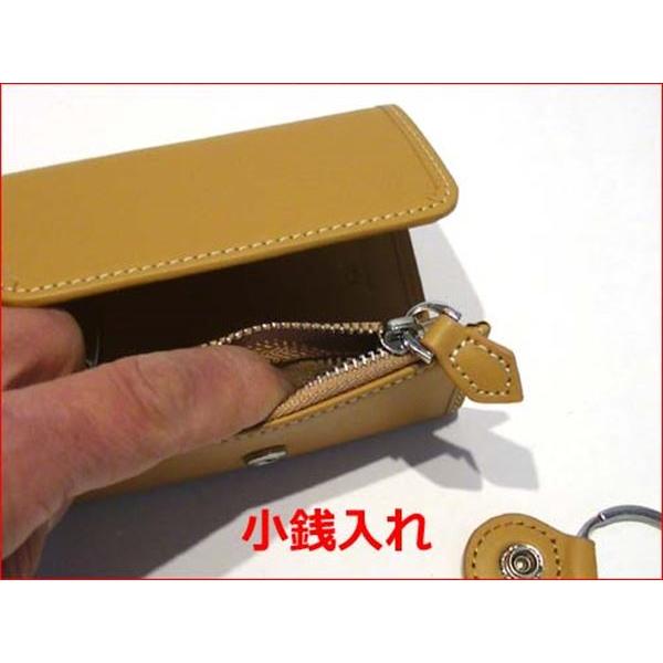 キーケース　（4400円⇒特価）　　牛革　5連　取り外し可能な キーホルダー が１個　ファスナー小銭入れ付き ベージュ 0426-25　プレゼント ギフト | ブランド登録なし | 05