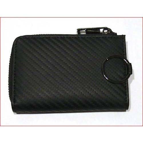 キーケース　（5060円⇒特価）　　LUSSO 牛革 キーケース 6連　と　大きなキーホルダー が１個　ブラック 0426-76　プレゼント ギフト | ブランド登録なし | 07