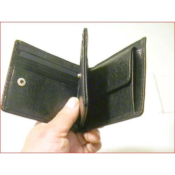 二つ折り財布　Lee　リー 中１枚付 メンズ 2つ折り 札入 財布 ブラック 0427-50｜tkcoll｜04