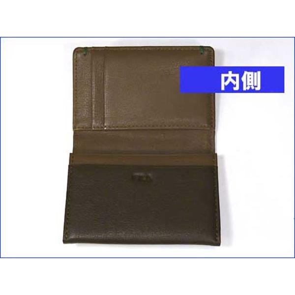 牛革　名刺入れ　（4950円⇒特価）　　FILA フィラ・ダークブラウン 0427-92　プレゼント ギフト | FILA | 02
