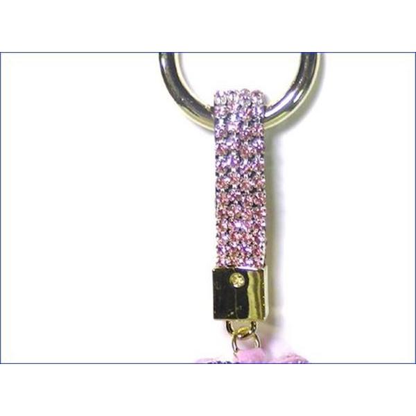 キーホルダー キーリング キラキラ クマ チャーム ピンク 0428-03　プレゼント ギフト | ブランド登録なし | 02