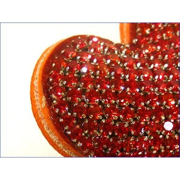 キーホルダー キーリング　（1650円⇒特価）　 キラキラ 花 チャーム レッド 0428-04　プレゼント ギフト | ブランド登録なし | 03