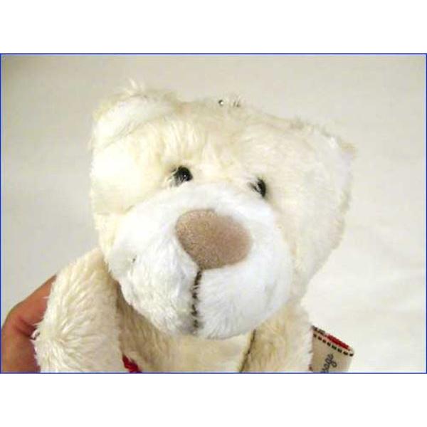 NICI nici ニキ キーリング マスコット ぬいぐるみ キーホルダー　かわいい クマ・ラブベア ホワイト 0428-97　プレゼント ギフト | nici | 01