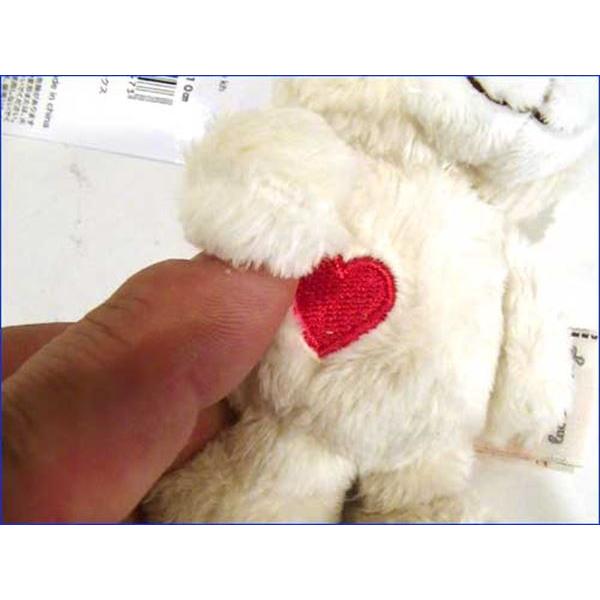 NICI nici ニキ キーリング マスコット ぬいぐるみ キーホルダー　かわいい クマ・ラブベア ホワイト 0428-97　プレゼント ギフト | nici | 02