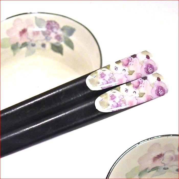 食器 プレゼント おひとり様 ギフト 「茶碗 湯のみ 七宝焼の箸」セット 　「花工房」 0611-52 | ブランド登録なし | 04