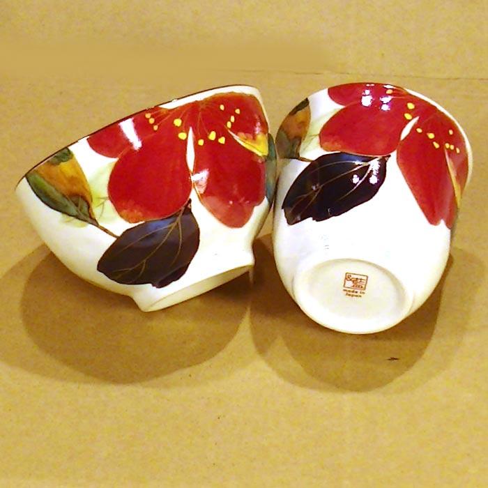 食器 プレゼント おひとり様 ギフト 「茶碗 湯のみ 七宝焼の箸」セット 　「花かいろう・さざんか」　プレゼント ギフト 0511-58 | ブランド登録なし | 03