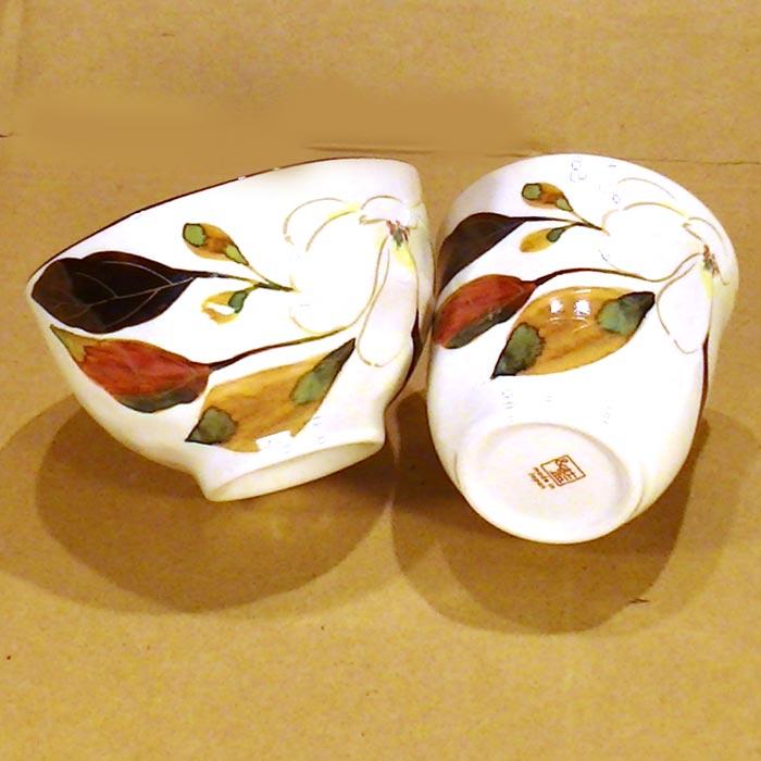 食器 プレゼント おひとり様 ギフト 「茶碗 湯のみ 七宝焼の箸」セット 「花かいろう・木蓮（もくれん）プレゼント ギフト」 0511-59 | ブランド登録なし | 03