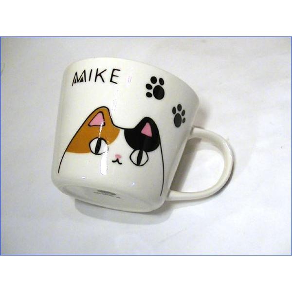 肉球 碗皿 猫３兄弟 かわいい ネコ柄 カップソーサー・三毛猫のミケ 0620-01　プレゼント ギフト | にゃん屋 | 03