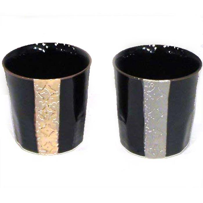 ペアロックカップ 金銀ライン ゴールド＆シルバー 0522-08 3850円の品　箱汚れのため半額・ギフト不可 | ブランド登録なし