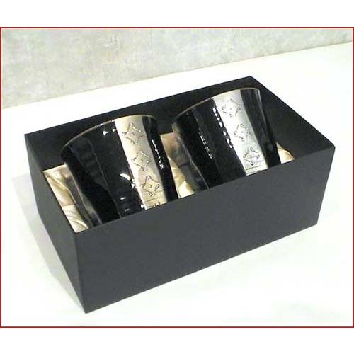 ペアロックカップ 金銀ライン ゴールド＆シルバー 0522-08 3850円の品　箱汚れのため半額・ギフト不可 | ブランド登録なし | 01