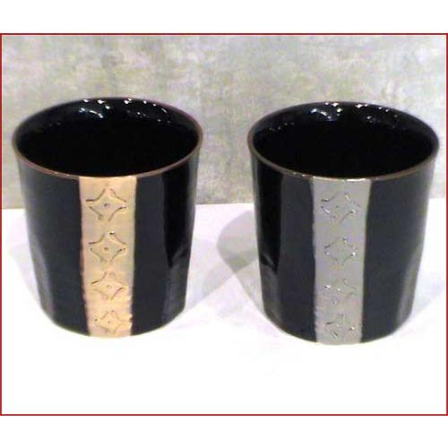 ペアロックカップ 金銀ライン ゴールド＆シルバー 0522-08 3850円の品　箱汚れのため半額・ギフト不可 | ブランド登録なし | 04