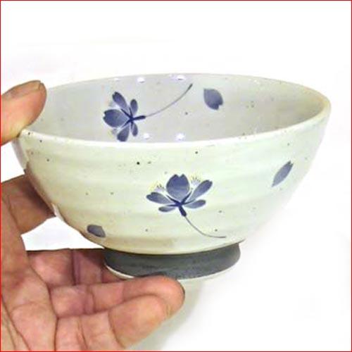 茶碗 飯碗 ブルー 有田焼　桜の舞  おちゃわん 0614-46　プレゼント ギフト | SAIKAI | 01