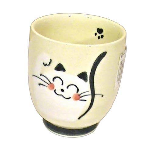 有田焼 笑いねこ 湯呑み ゆのみ　猫 0615-08　プレゼント ギフト | ブランド登録なし
