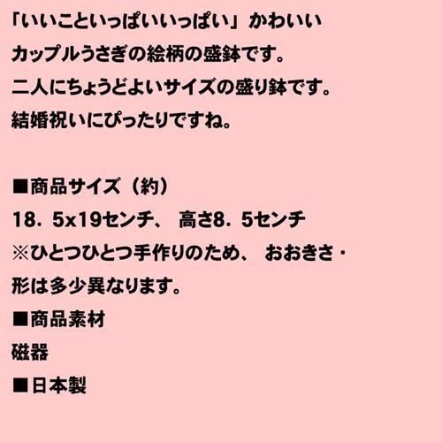 四角盛り蜂　手作り工房 夕立窯 　日本製　「うさぎのお宿」 結婚祝い 0618-05　プレゼント ギフト | ブランド登録なし | 06