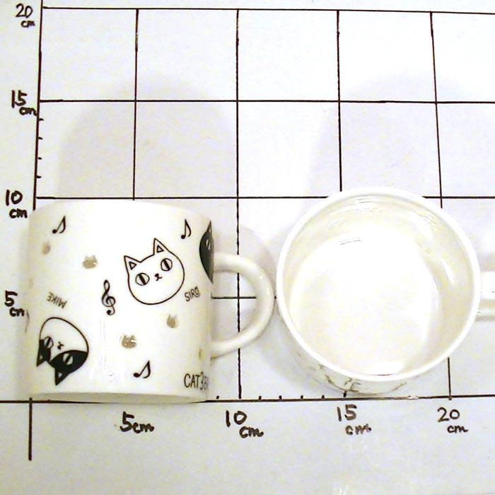 マグカップ 蛍彫り（透かし彫り）  猫３兄弟 マグ・顔 0621-09　プレゼント ギフト | にゃん屋 | 05