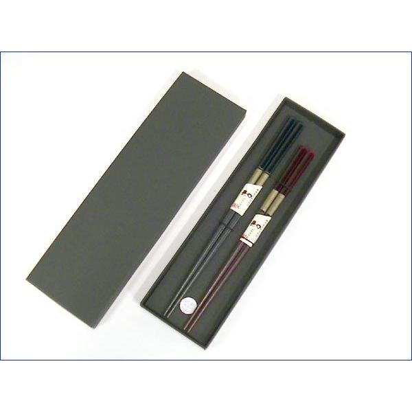 日本製 ペアのおはしギフト　抗菌 ペア箸セット 紙箱入り 夫婦箸・かずさ　結婚祝い 0630-02　プレゼント ギフト | ブランド登録なし | 01