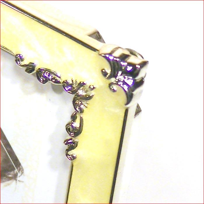 フォトフレーム 写真立て 2Lサイズ クリスタル リング キラキラ 結婚祝い向き L判マット紙付き　フォトスタンド 0711-34　プレゼント ギフト | ブランド登録なし | 03