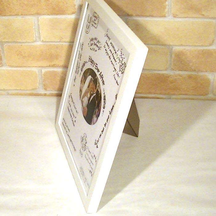 写真立て フォトフレーム 色紙サイズ 壁掛け金具付き 木製 天然木フォトフレーム 色紙付き プレゼント ギフト 0711-372　プレゼント ギフト | ブランド登録なし | 10