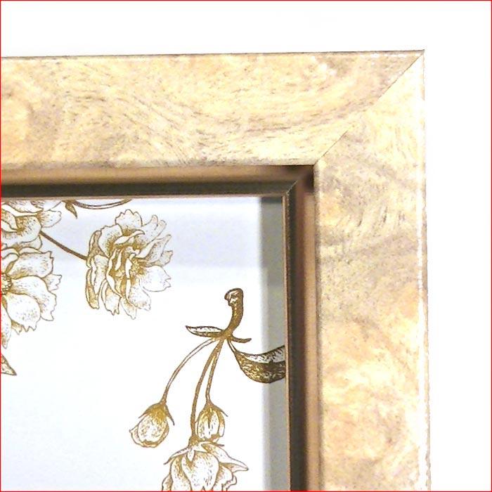 フォトフレーム 写真立て はがきサイズ 横置き 縦置き 縦横 壁掛け　アンティーク フォトスタンド ベージュ ブラック ブルー 0711-643 | ブランド登録なし | 08