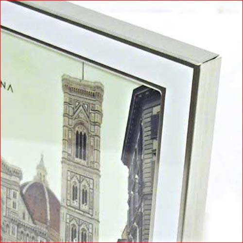 フォトフレーム 2L判サイズ 縦置き 横置き  壁掛け金具付き　おしゃれ アルミニウム フォトフレーム 0711-87　プレゼント ギフト | ブランド登録なし | 02