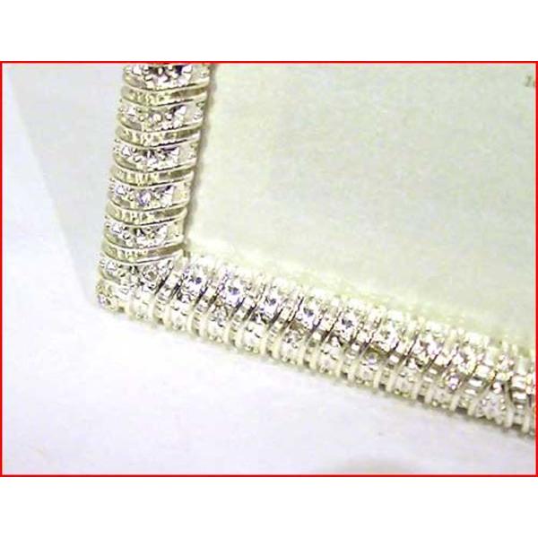 フォトフレーム 写真立て はがきサイズ クリスタル482個 高級フォトフレーム 布張りケース 0711-89　プレゼント ギフト | ブランド登録なし | 08