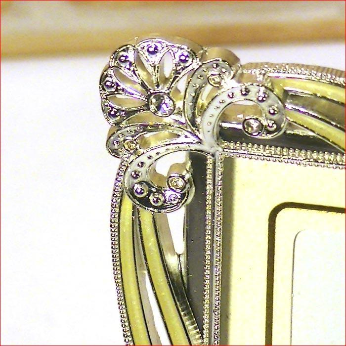 写真立て フォトフレーム ポストカードサイズ はがき大 シルクリボン Ｌ判マット紙付き 0712-46　プレゼント ギフト | ブランド登録なし | 02