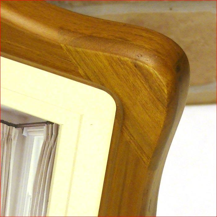 写真立て フォトフレーム 2L判 木製 天然木 卓上用 壁掛け ウェーブフォルム フレーム サテン布張り豪華箱入り 0712-52　プレゼント ギフト | ブランド登録なし | 02