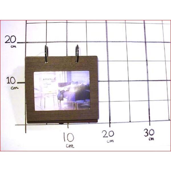 写真立て フォトフレーム ポストカード判 はがきサイズ　ダークブラウン」木製 めくり アルバム 60枚収納・ フォトスタンド プレゼント ギフト  0712-59 | ブランド登録なし | 07